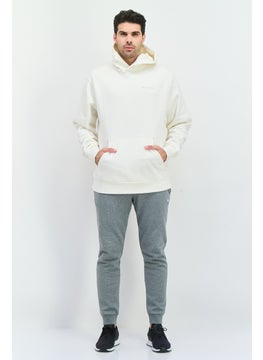 Champion Men Sportswear Fit Long Sleeve Outdoor Sweatshirts, Off White  - Image 4