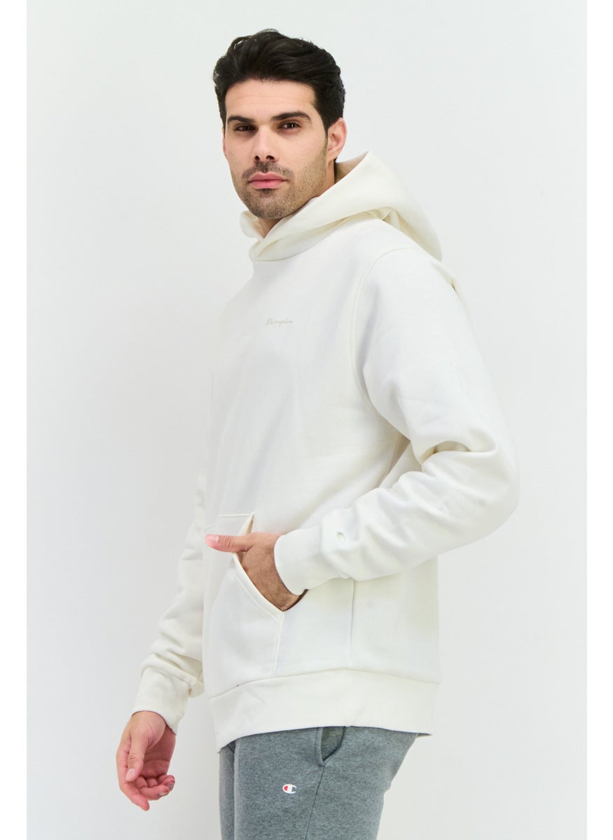 Champion Men Sportswear Fit Long Sleeve Outdoor Sweatshirts, Off White  - Image 2