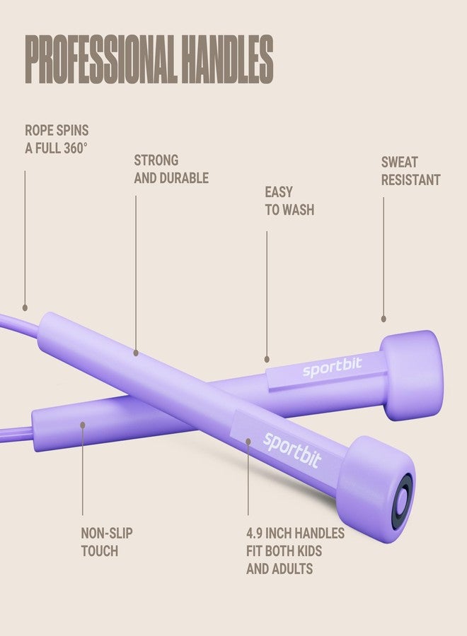 SPORTBIT Adjustable Jump Rope for Speed Skipping. Lightweight Jump Rope for Women, Men. Skipping Rope for Fitness. Speed Jump Rope for Workout, Women Exercise - Image 4