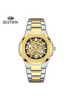 Generic Mens Hollow Automatic Mechanical Watch Waterproof Black 
