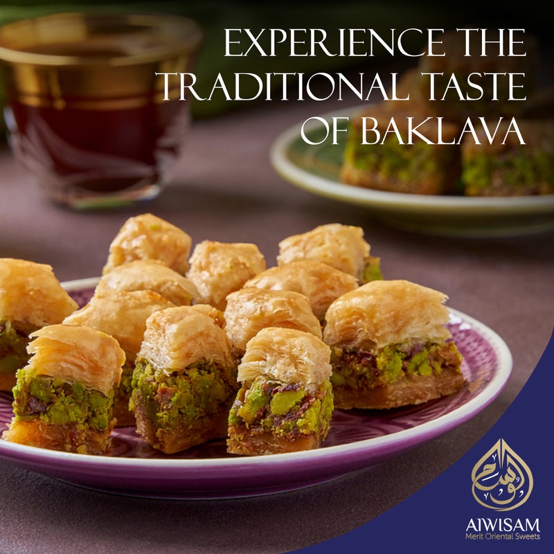 Al Wissam 750g Mixed Baklava -  Premium Arabic Sweets Gift Box for Eid, Diwali, and Special Occasions – Authentic Middle Eastern Dessert – Traditional Baklawa - Image 2