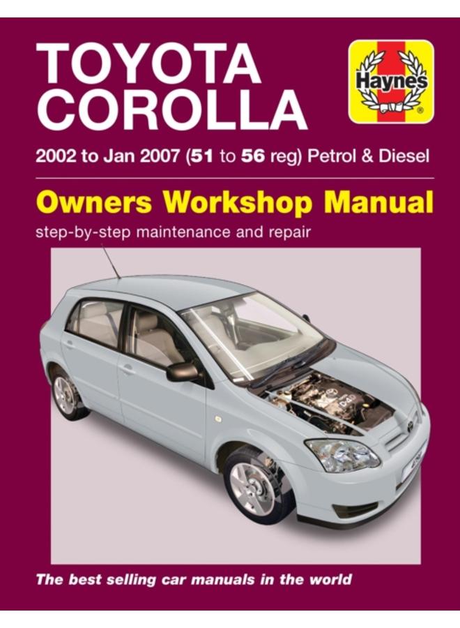 Toyota Corolla (02 - Jan 07) 51 to 56 