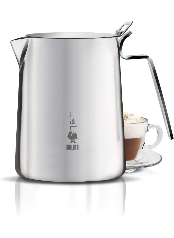 BIALeTTI 1807 'Bricco' Milk Jug 50Cl Stainless Steel Silver 30 X 20 X 15 Cm 