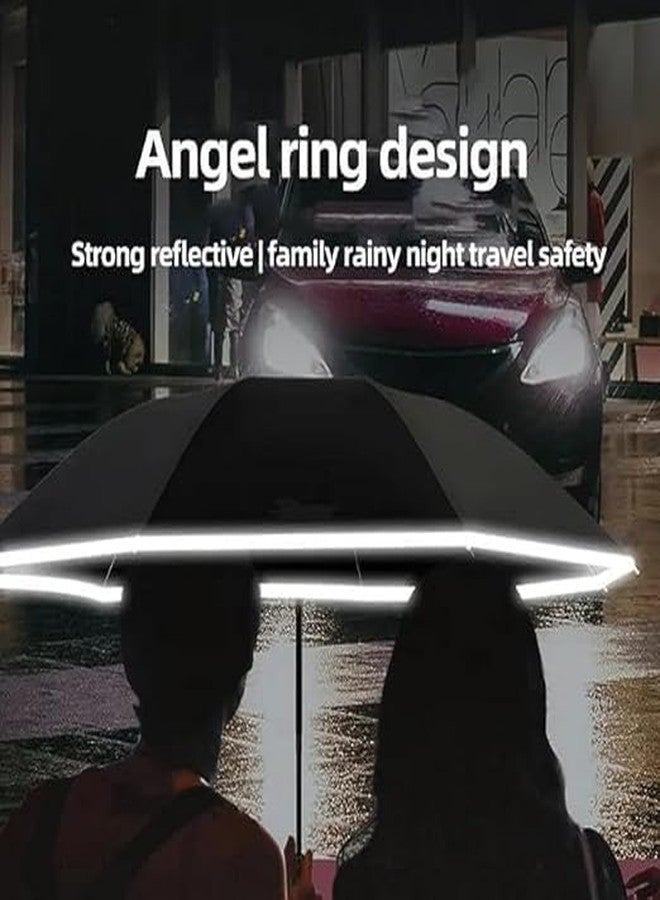 CHALISA Travel radium Umbrella Windproof Large Compact Automatic Umbrella for Men & Women, Auto Open & Close, Strong & Lightweight, Sun & Rain Protection, Portable Folding Umbrella with Cover Big Size for Kids & Adults - Image 4