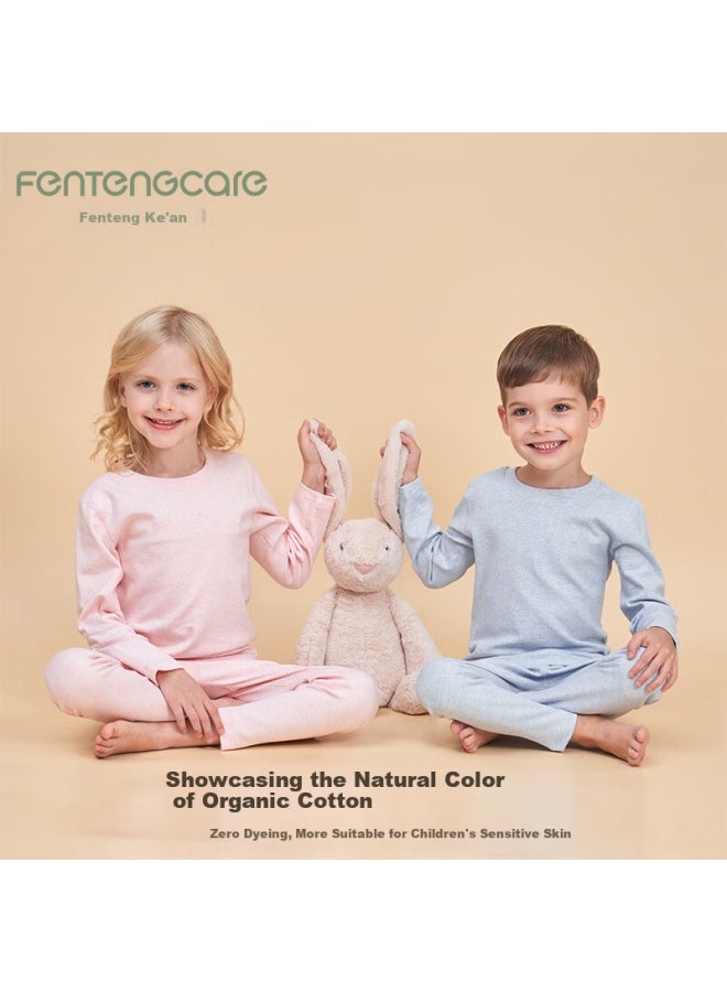 Fentengcare 95% Cotton Children's Thermal Underwear Set Autumn Pants And Shirt Fall Winter New Pajamas - Image 1