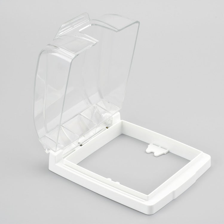 Dual 13A UK Socket Panel with Switch  USB Transparent waterproof 