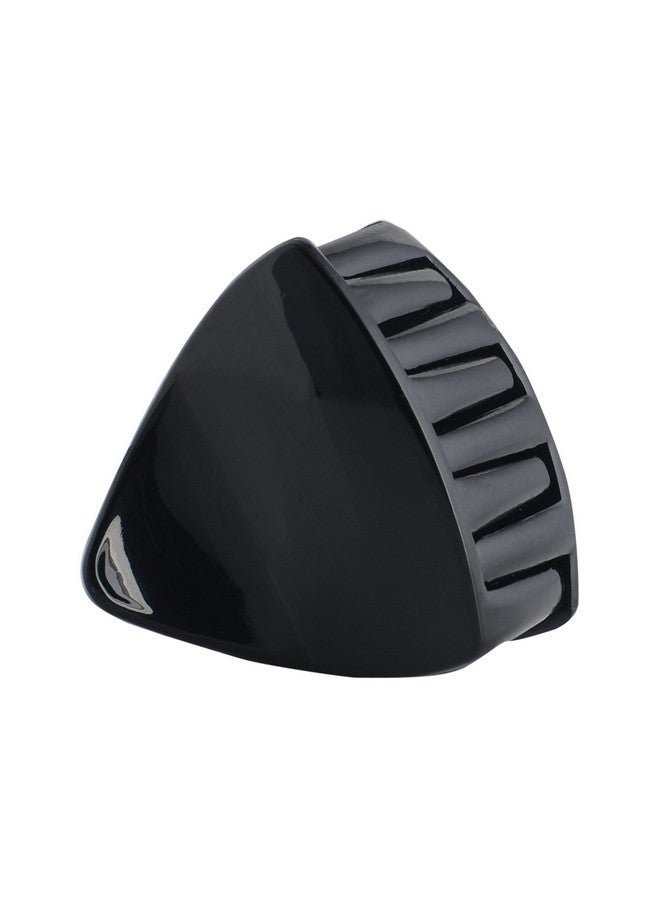 Accessher Black Color Acrylic Material Triangle Medium Size Hair Clip for Women and Girls (Pack of 6) (Black) - Image 4