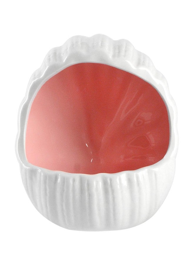 AnRui Cute Ceramic Aquarium Decorations Large Conch Shell-Shaped House Thematic Betta Fish Tank Accessory Decor Ornament Hideout Cave for Fish Playing or Hiding, Pink - Image 1