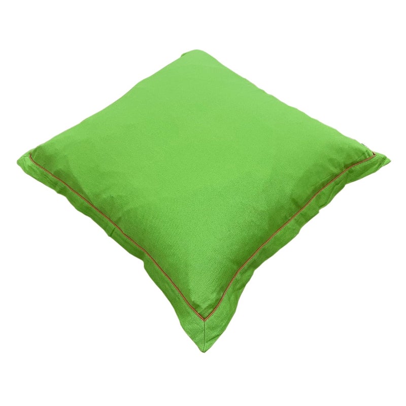 Swayam Cushion Cover Set of 2 Made of Cotton Cotton 200 Thread Count 24 inch x 24 inch Size Machine Washable Fabric Ideal for Home Dcor Green - Image 4