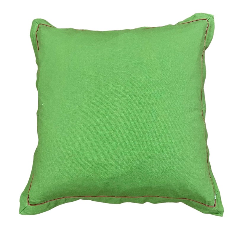 Swayam Cushion Cover Set of 2 Made of Cotton Cotton 200 Thread Count 24 inch x 24 inch Size Machine Washable Fabric Ideal for Home Dcor Green - Image 5