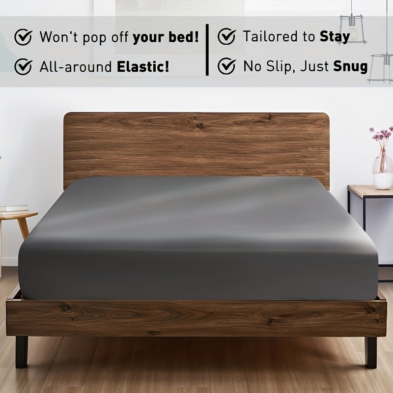 2/3pcs Bedsheet Set, Soft and Skin Friendly, 360 ° All-round Coverage, Breathable and Versatile, Machine Washable. Suitable for Various Environments Such as Bedrooms, Guest Rooms, and Dormitories, Suitable for All Seasons. Suitable for Dormitories - Image 3