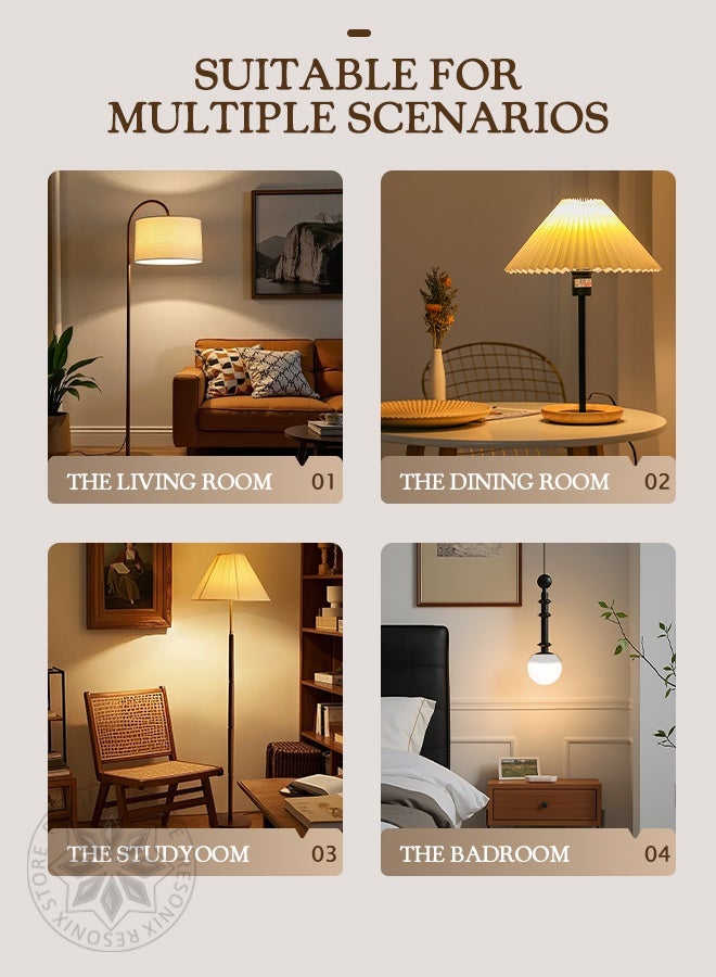 RESONIX 2-Pack E27 Dimmable LED Light Bulbs, Rechargeable with Remote Control, 3 Color Temperatures, Timer Function, Detachable Magnetic Battery-Operated Bulbs - Image 2