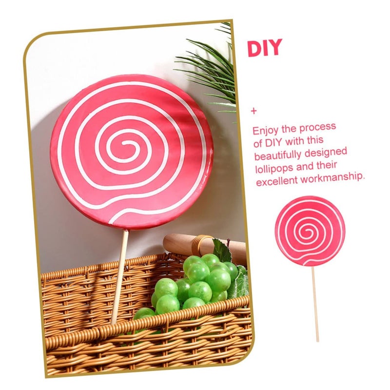 Ipetboom 3-Piece Giant Lollipop Prop For Party Photo Decor - Image 5