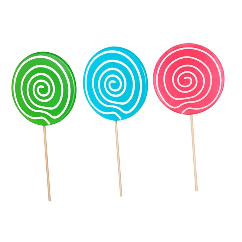 Ipetboom 3-Piece Giant Lollipop Prop For Party Photo Decor - Image 2