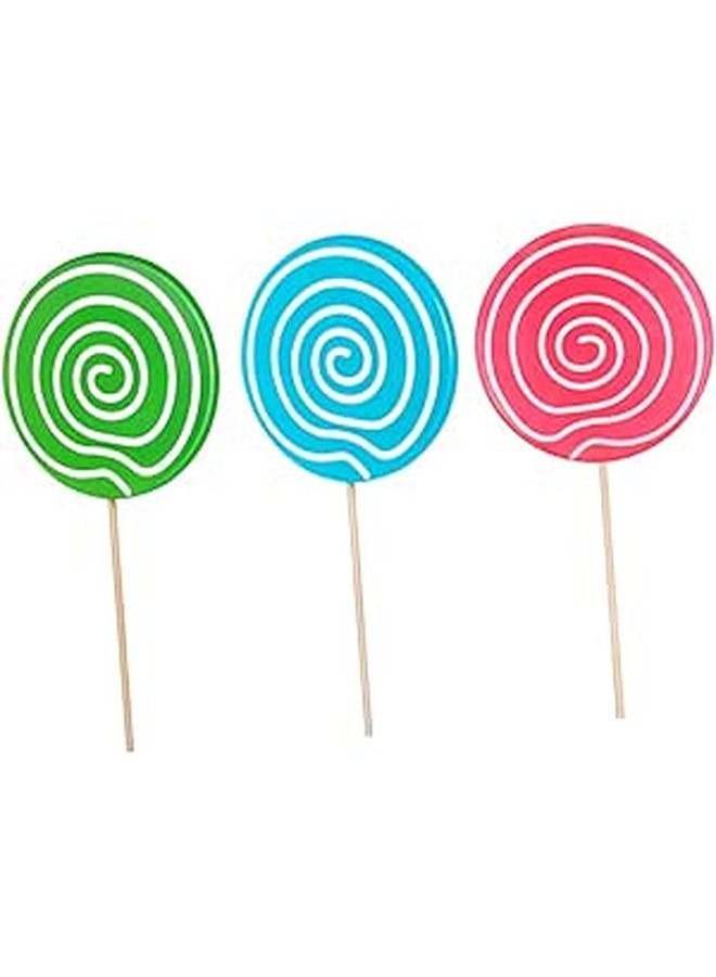 Ipetboom 3-Piece Giant Lollipop Prop For Party Photo Decor - Image 1