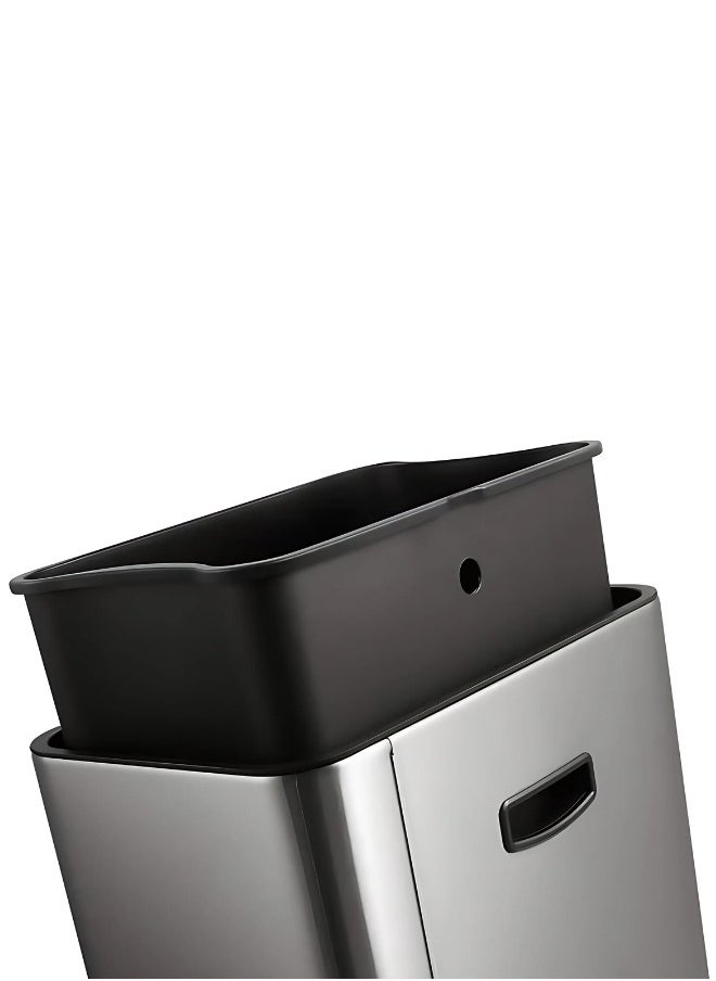 EKO - MIRAGE SERIES | 80L Premium Motion Sensor Trash Bin | Brushed Stainless Steel, Soft-Closing, Fingerprint-Resistant | Metallic Grey Waste Bin for Homes, Offices & Commercial Spaces - Image 1
