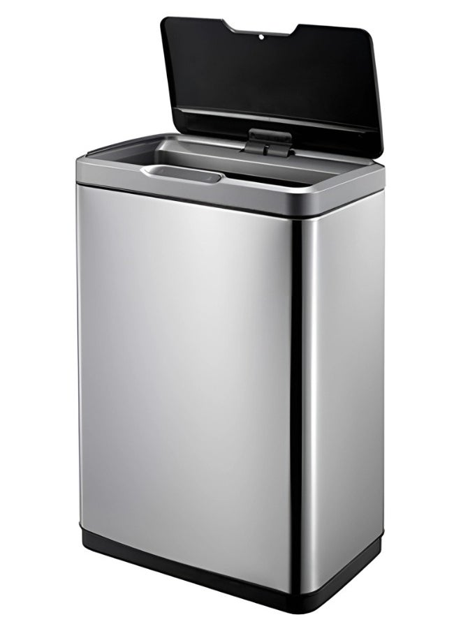 EKO - MIRAGE SERIES | 80L Premium Motion Sensor Trash Bin | Brushed Stainless Steel, Soft-Closing, Fingerprint-Resistant | Metallic Grey Waste Bin for Homes, Offices & Commercial Spaces - Image 1