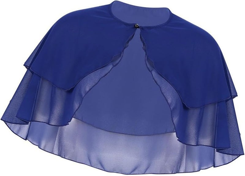 Royal Blue Flapper Shawl Wrap For 1920s Prom Wedding Party Evening Dress Scarf - Image 4