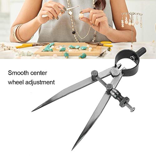 Salmue Spring Caliper Flat Leg Divider, Divider Caliper Measuring Drawing for Jewelry Toolmaker Precision Angle Divider Adjustable Craft Tool - Image 3