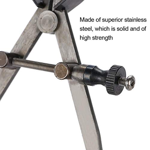 Salmue Spring Caliper Flat Leg Divider, Divider Caliper Measuring Drawing for Jewelry Toolmaker Precision Angle Divider Adjustable Craft Tool - Image 4