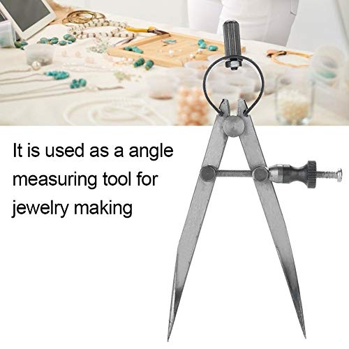Salmue Spring Caliper Flat Leg Divider, Divider Caliper Measuring Drawing for Jewelry Toolmaker Precision Angle Divider Adjustable Craft Tool - Image 2