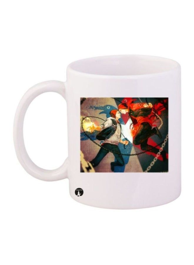 RKN Infamous Second Son Video Game Printed Mug White/Red/Blue - Image 1