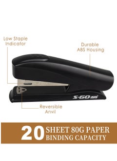 Mordely Desktop Stapler for Office School and Home with 20 Sheets Stapling Capacity, effort-saving design  - Image 2