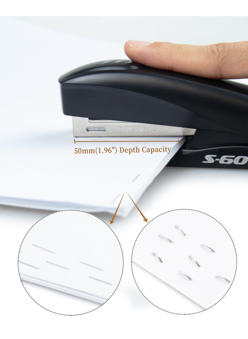Mordely - Desktop Stapler for Office School and Home with 20 Sheets Stapling Capacity, effort-saving design - Image 1
