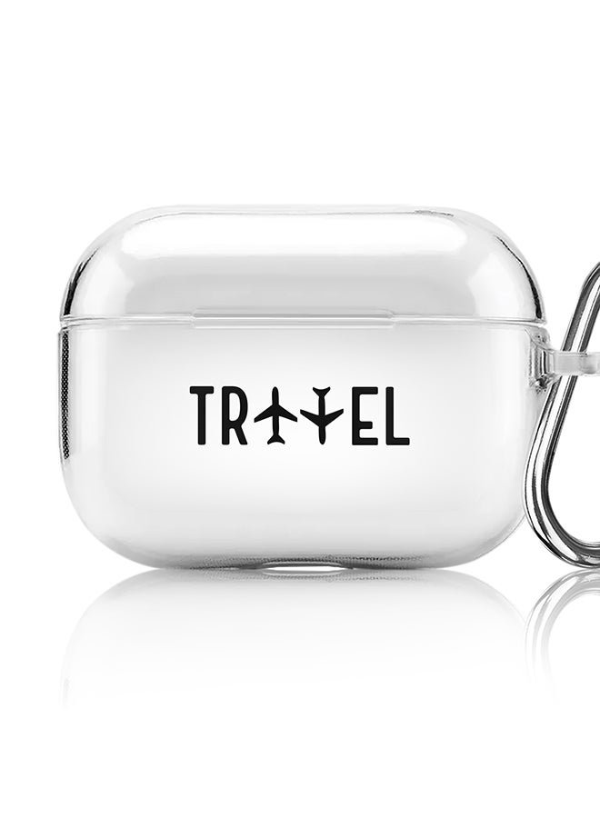 Stylizedd Classic Clear printed Case for Apple AirPods Pro 2nd Generation Thin Transparent Cover [Designed for Apple AirPods Pro 2nd Generation] - Travel  - Image 1