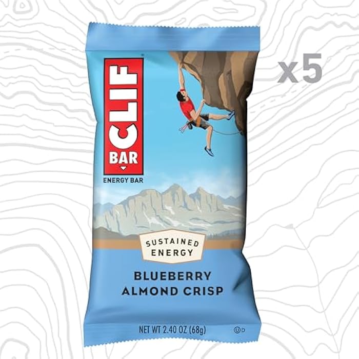 CLIF BAR - Energy Protein Bars - Blueberry Almond Crisp - Made with Organic Oats - Energy Bars - Non-GMO - (5 Pack) - Image 4