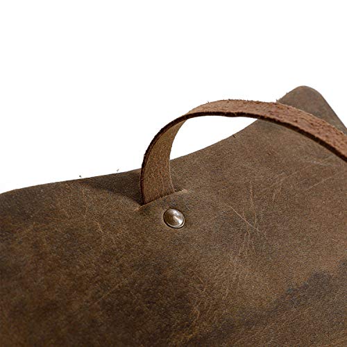 KomalC Handmade Leather Journal | Writing Diary | Bound Daily Notepad For Men & Women Unlined Paper Medium, writing pad gift for artist, sketch - Image 3