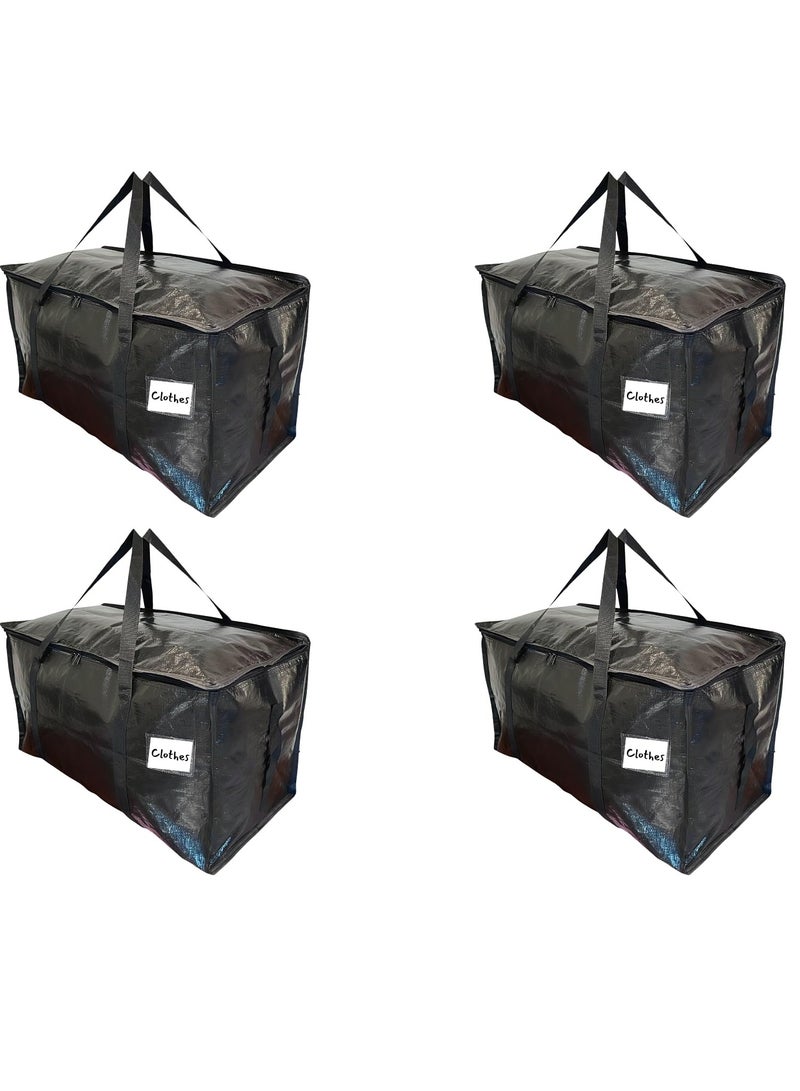 4 Moving Bags Heavy Duty Extra Large, Stronger Handles Wrap Storage Packing Bags Totes, Durable Moving Supplies, Perfect for Storage and Transport, Ideal for Moving, Organizing, and Packing - Image 1