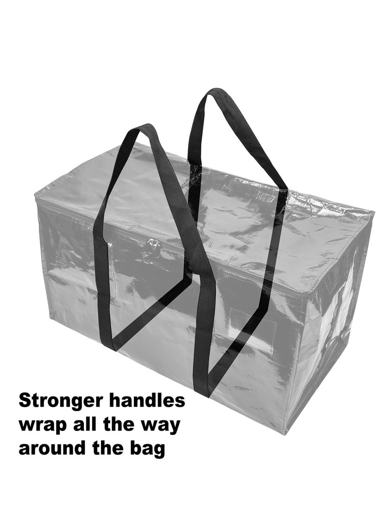 4 Moving Bags Heavy Duty Extra Large, Stronger Handles Wrap Storage Packing Bags Totes, Durable Moving Supplies, Perfect for Storage and Transport, Ideal for Moving, Organizing, and Packing - Image 3