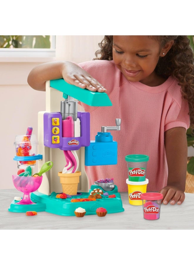 بلاي دوه مجموعة لعب آيس كريم قوس قزح من بلاي دو - ألعاب فنية وحرفية للأطفال - Image 5