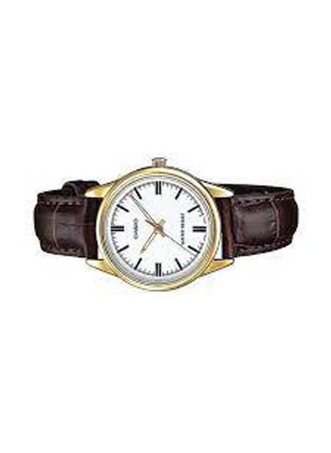 CASIO - Leather Analog Watch LTP-V005GL-7AUDF - Image 1