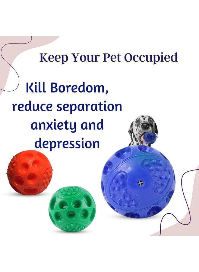 لعبة كرة صرير للكلاب | صرير، خفيفة الوزن، متينة ومقاومة للماء | ألعاب إحضار تفاعلية للجراء، ألعاب مضغ للكلاب (قد يختلف اللون) (متوسط) - Image 3