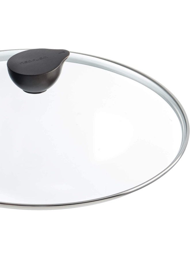 Neoflam Eela Wok 36 Cm With Two Handle Glass Lid Grey - Image 3