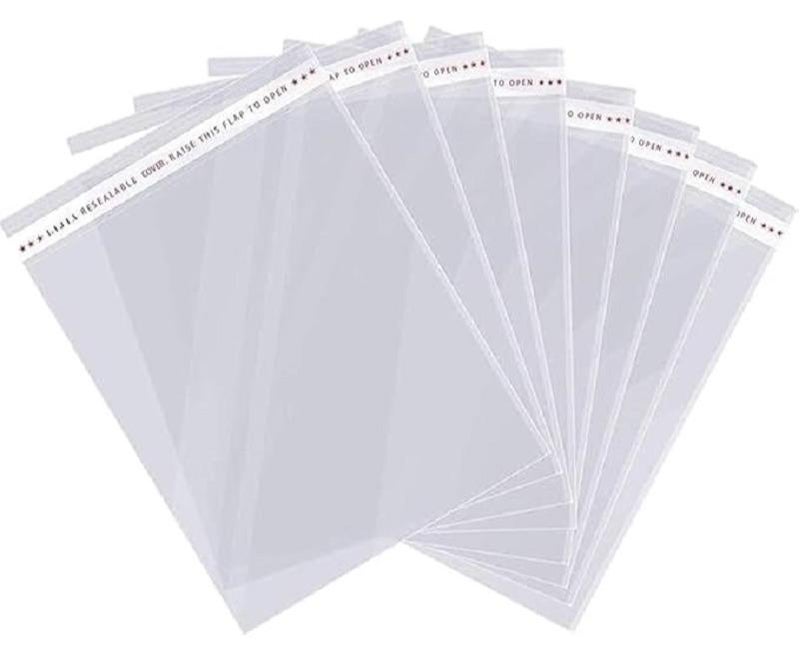 100 قطعة من اكياس بلاستيكية قابلة لاعادة الاغلاق للتغليف - شفافة (6 × 7 سم)