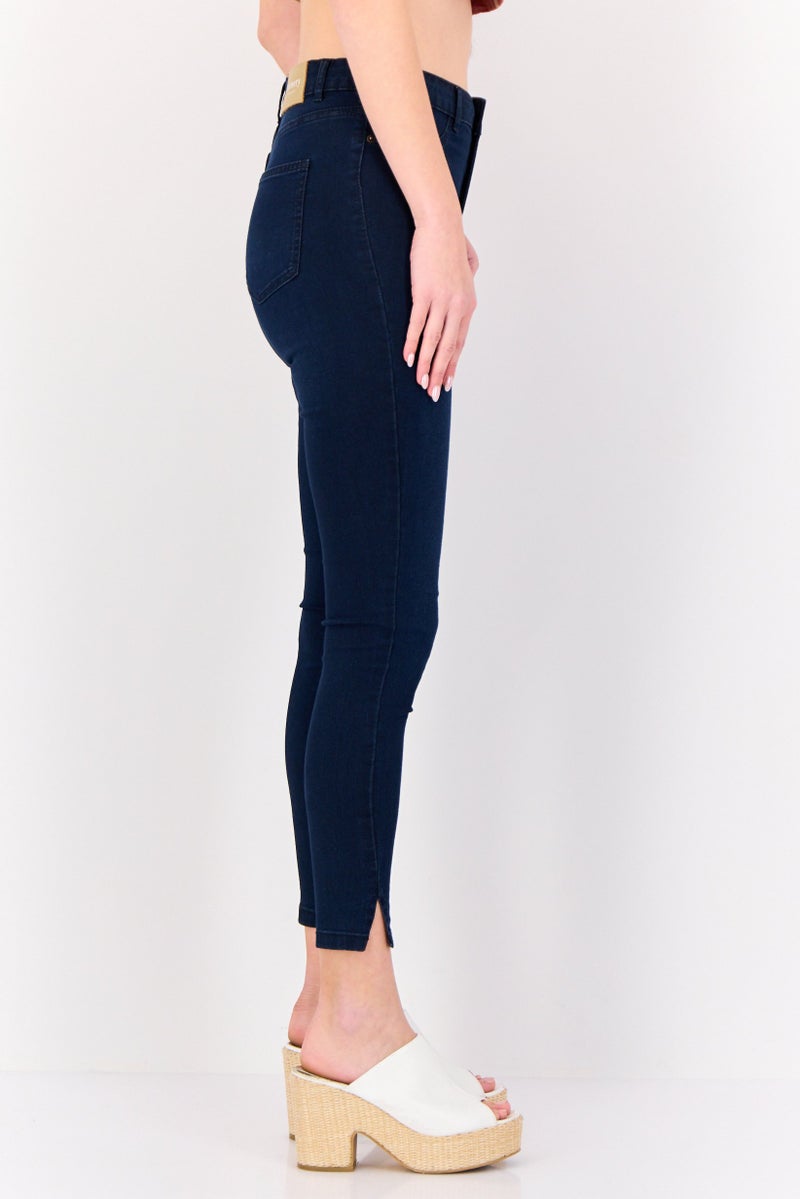 VERO MODA I Scenery By Vero Moda Women Skinny Fit Solid Stretchable Jeans, Navy - Image 2