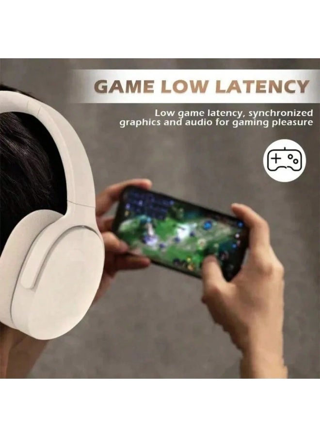 Bluetooth  V5.3 Wireless Headset   Lightweight Over-Ear Headphone,Call Noise Reduction,Adjustable headband, Hifi Bass   Long  Playtime, iOS&Android - Image 5