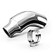 HILMITILE Exhaust Tip 4 Inch Diesel Exhaust Tip Elbow Tip with a Clamp 4 Inlet 7 Outlet Chrome Exhaust Tip for Pickups Trucks and Cars - Image 2