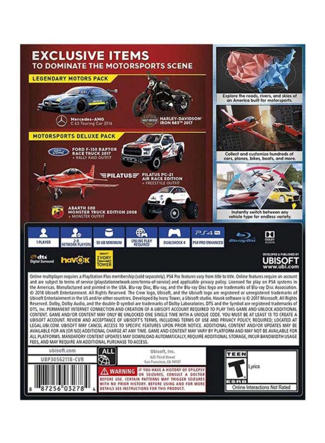 أوبيسوفت لعبة "The Crew 2" (إصدار عالمي) - سباق - playstation_4_ps4 - Image 2