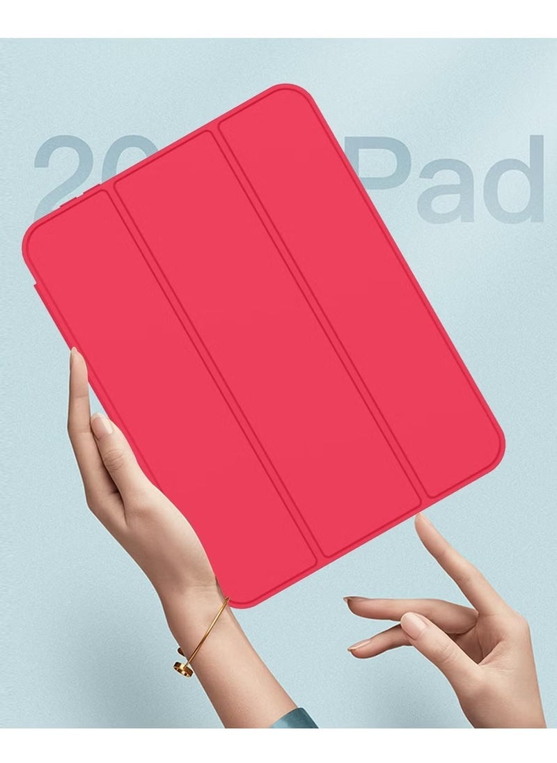 SmartGrist - SmartGrist iPad Mini 7 Case 2024 – A17 Pro 8.3-Inch 7th Generation Case with Pencil Holder, Trifold Stand, and Soft TPU Back, Red - Image 1