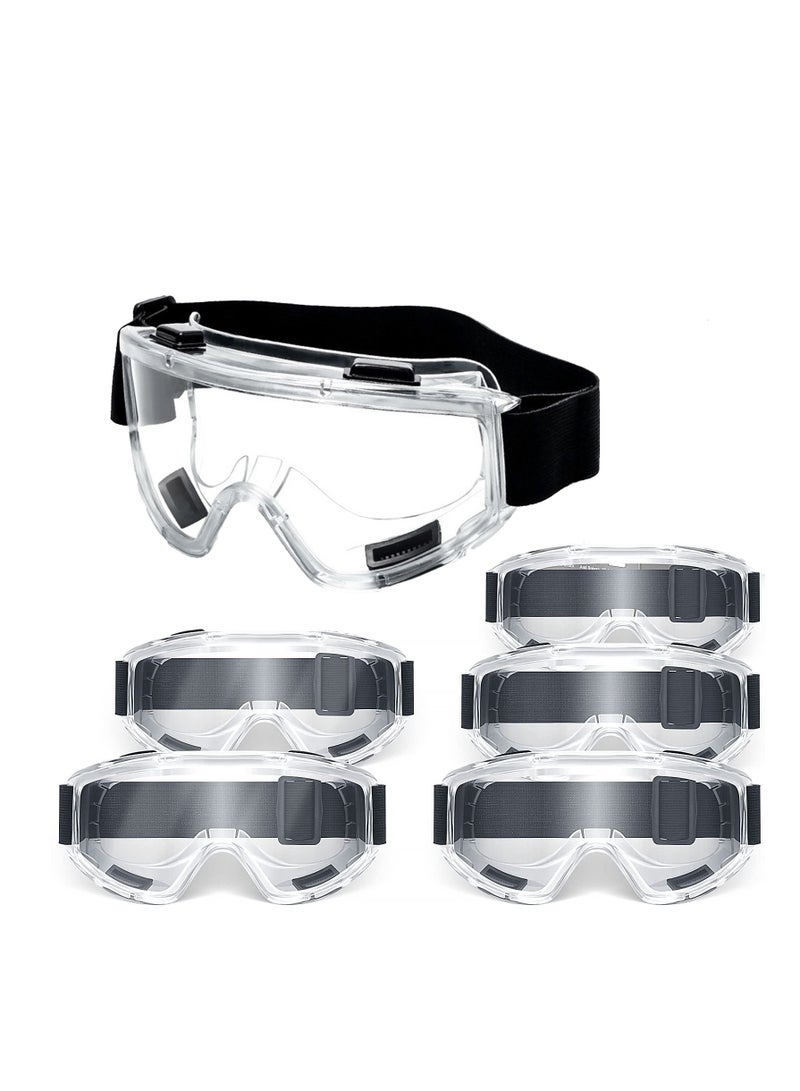 SYOSI 6 Pack Safety Goggles ANSI Z87.1 Glasses, Anti-Fog Protective Safety Glasses Lab Goggles,Stylish Safety Glasses, Clear Anti-Fog Anti-Scratch Protective Glasses For Men And Women  - Image 1