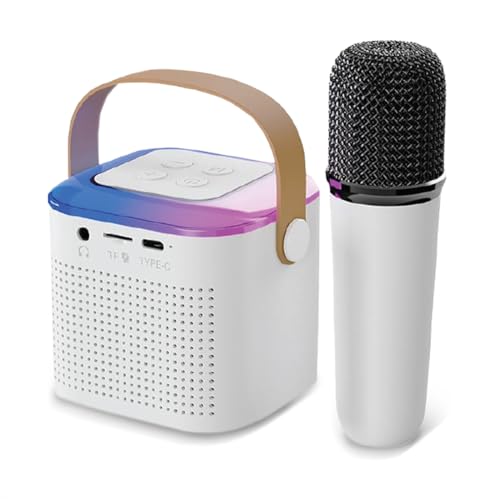 Wembley Bluetooth Karaoke Set with Mic & Speaker | Fun Musical Toy for Kids for Singing | Ideal for Parties, Picnics & Travel Entertainment (White, Bucket Style) - Image 1
