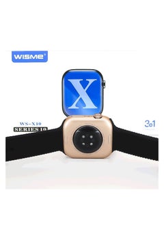 WISME WS-X10 Series 10 Smartwatch 3-in-1 Strap Set Fitness Tracking & Health Monitoring Smartwatch for men - Silver  - Image 4
