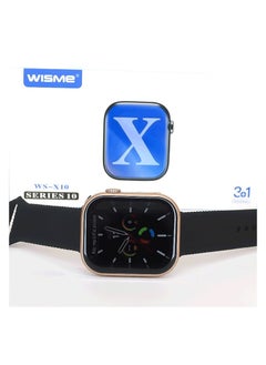WISME WS-X10 Series 10 Smartwatch 3-in-1 Strap Set Fitness Tracking & Health Monitoring Smartwatch for men - Silver  - Image 1