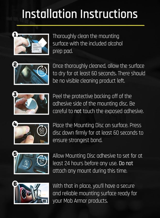 Mob Armor MobNetic Go Magnetic Phone Car Holder with Metal Plate - Strong Magnetic Base, Aircraft Grade Aluminum, Car Dashboard & Metal Surface Mount, Compatible with iPhone and Android Smartphones - Image 4