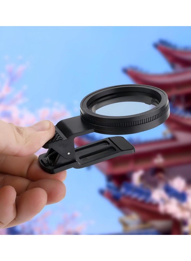 CPL Phone Camera Filter with Clip, Ultra Slim Multi-Coated Filtro Polarizador para Celular,Cramp-on Polarizer Lens for iPhone,Android Smartphones (52mm,Black) - Image 2