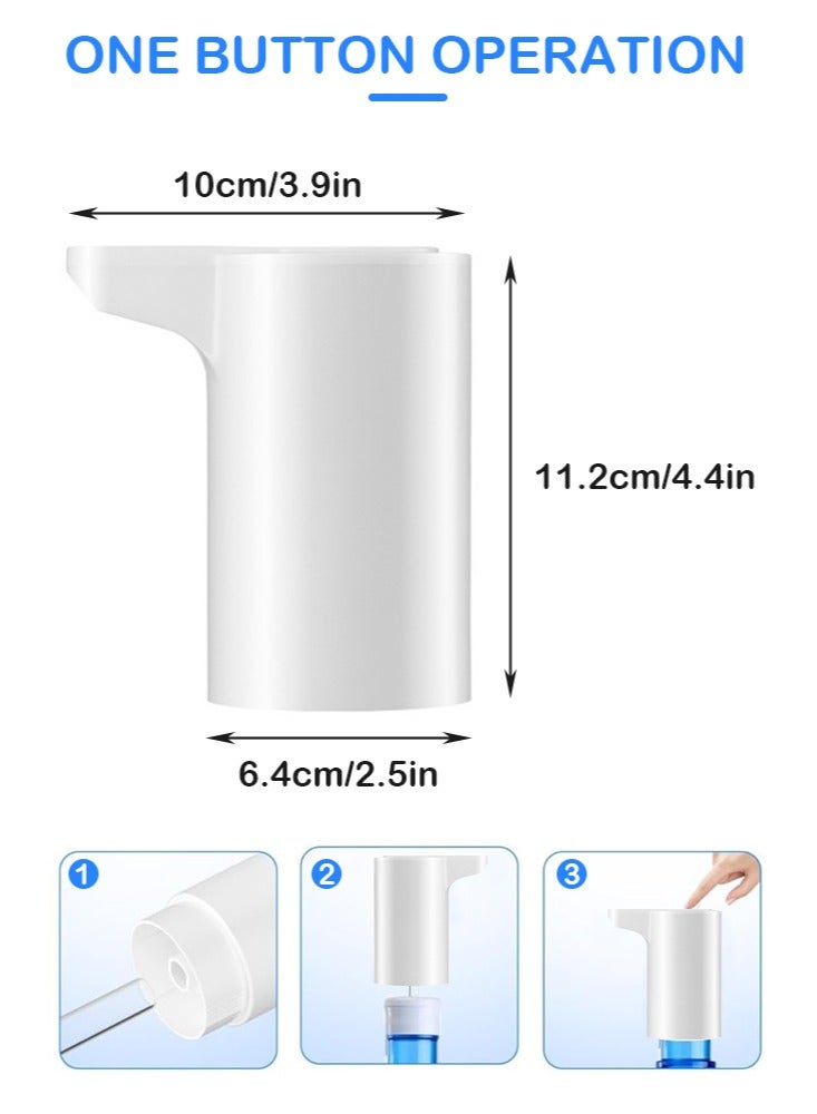 Forthcan Electric Water Pump USB Charging Water Bottle Pump Automatic Dispenser for Bottled Water Portable Easy to Use for Home and Office - Image 2